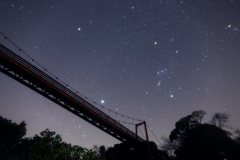 吊り橋と星を撮れる数少ないスポット